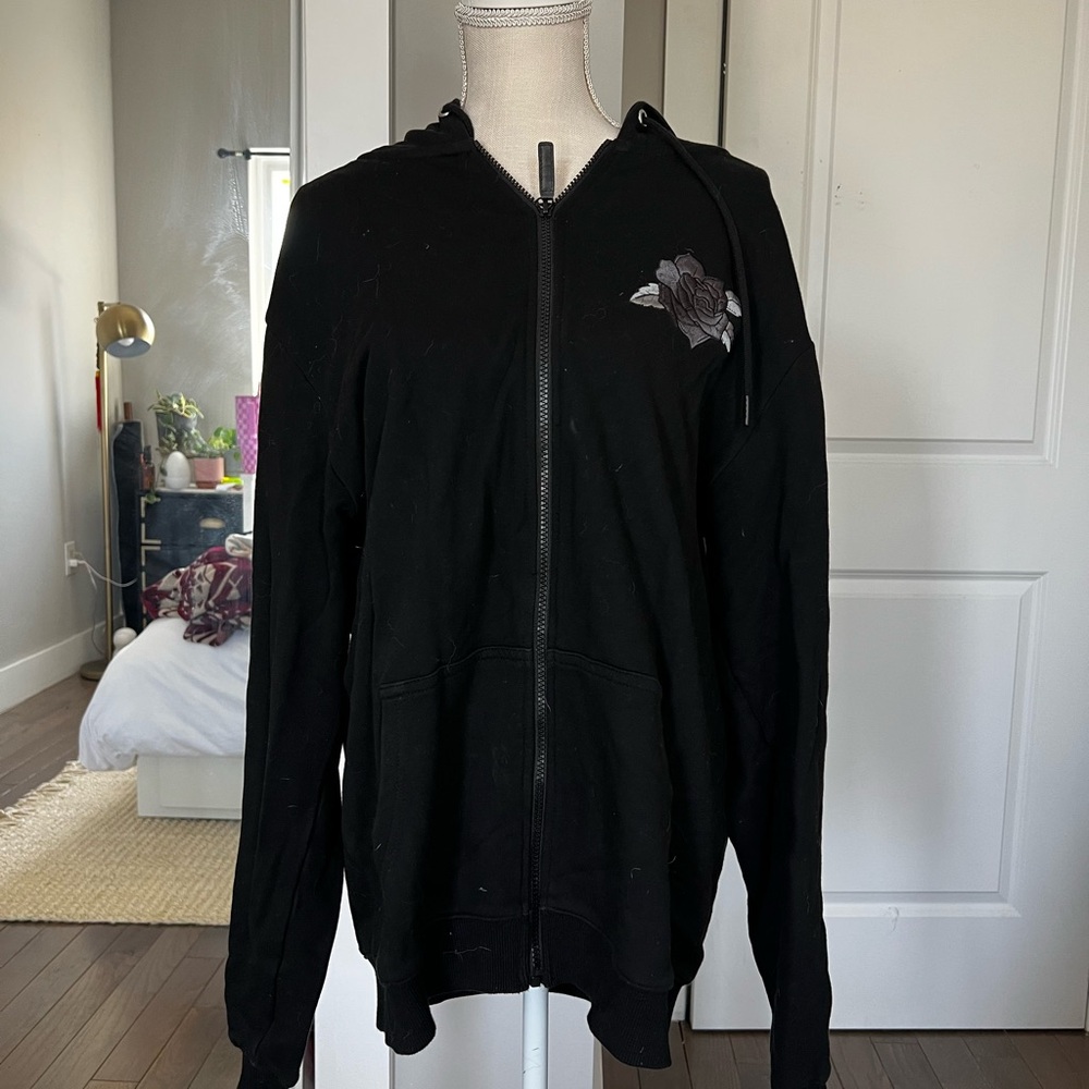 Luxury Black Hoodie Jacket